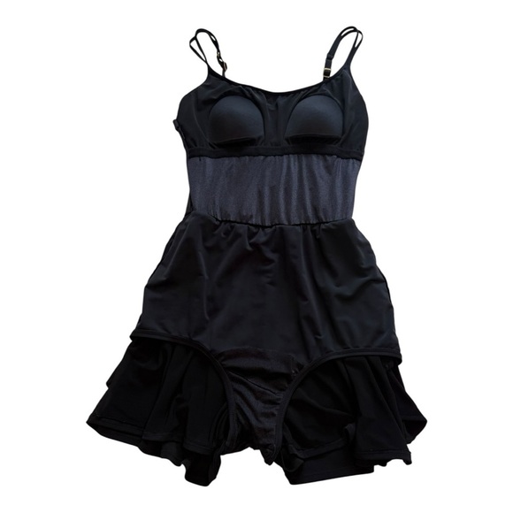 Maxine Of Hollywood Black Romper Swimsuit - Size 14 - Picture 9 of 15